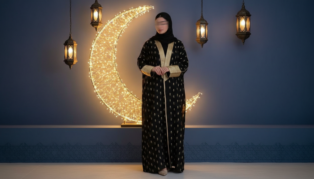 كيف تختارين عباية الإفطار العائلي المثالية؟ | دليل إطلالة رمضانية أنيقة من الحجاب الأنيق