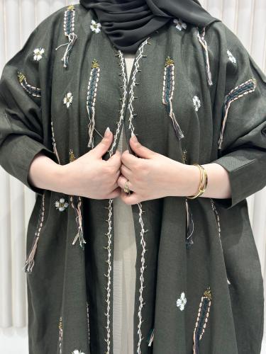 عباية لنن طبيعي شك