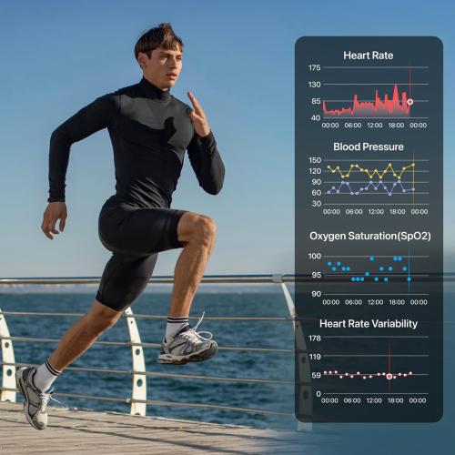 ساعة ذكية / متتبع لياقة بدنية مقاوم للماء