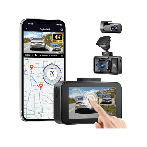 داش كام ارفا بدقة 4K قناتين أمامي وخلفي D24