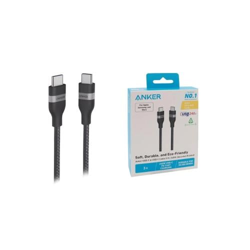 1m CC 240W Black Fabric Cable by ANKER