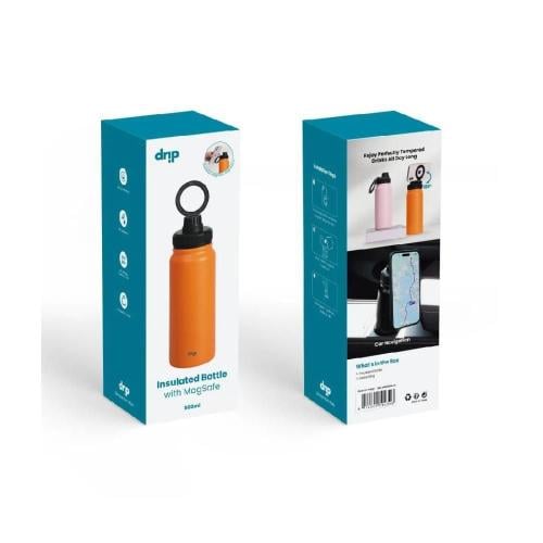 مق 600ml مع ستاند ماق سيف برتقالي من drip