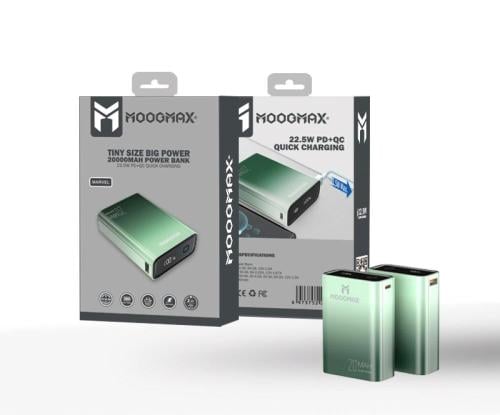 20K 22.5W green portable charger from MOOGMAX