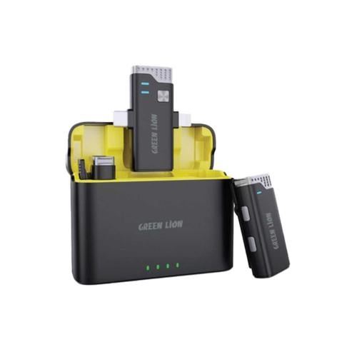 مايك 2 لا سلكي من شركة GREEN LION يعمل على منفذ C و اللايتنق