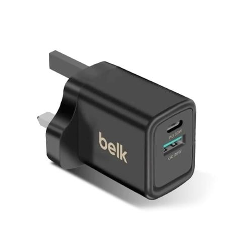 فيش منزلي بمنفذين usb/pd بقوة 30W من شركة belk BL-...