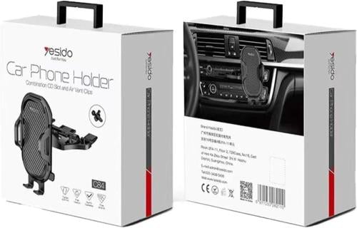 ستاند سيارة يثبت في مدخل CD او المكيف  من شركة yesido C84