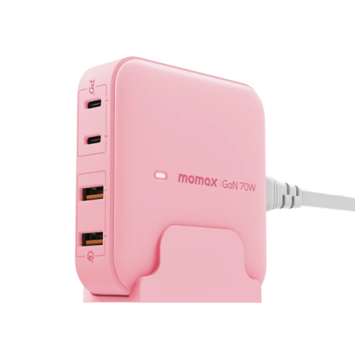 2PD 2USB 70W MOMAX charging pad, pink
