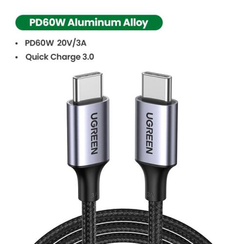 كيبل c-c قماشي بطول متر  من شركة ugreen