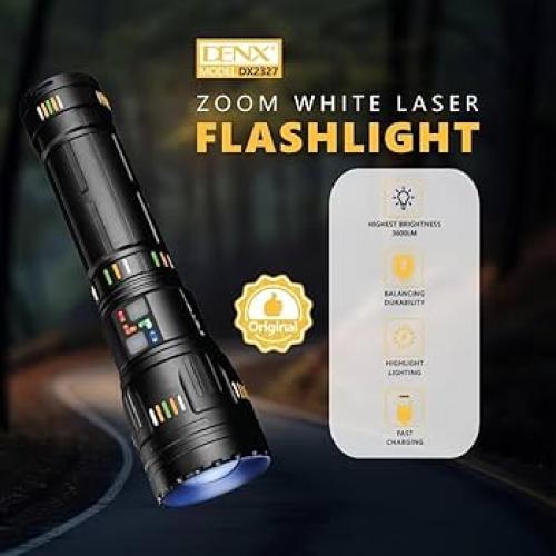 كشاف ليزر ابيض قابل للتكبير من DENX dx2327