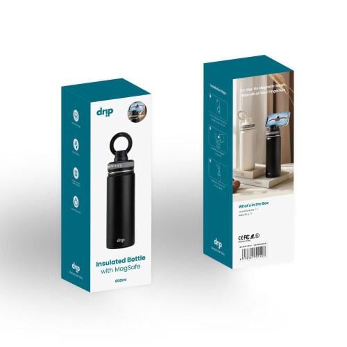 مق 600ml مع ستاند ماق سيف اسود من drip