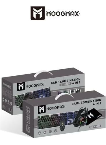 بكج كمبيوتر قيمنق 4في1 moogmax kb005