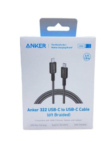 Cable 1.8 meters C to C 60W black fabric from ANKER