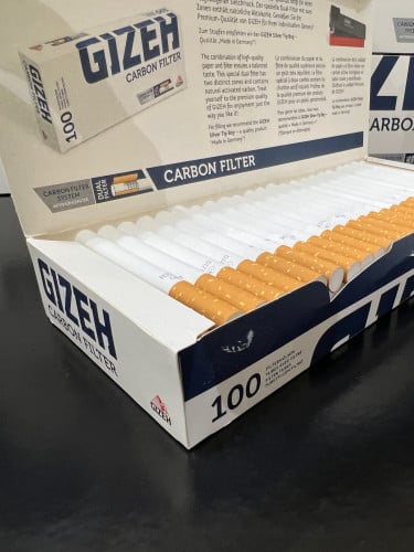 100 انبوب سجائر GIZEH فلتر فحم