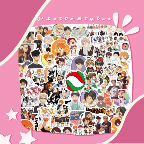 ملصقات هايكيو 100 قطعة