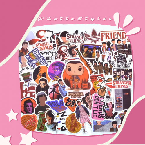 ملصقات سترينجر ثينقز 50 قطعة