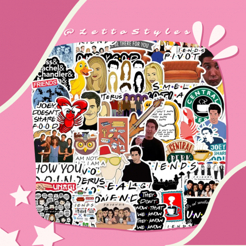 ملصقات فريندز 50 حبة ( Friends )