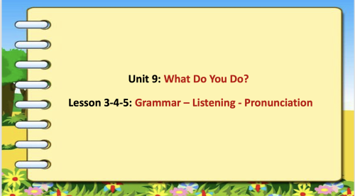 (درس , Super Goal 1 - unit 9 - Grammar, Listening,...