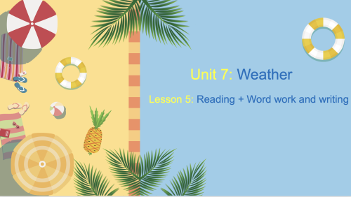 Top Goal - unit 8- Lesson 5 - Reading + Word work...