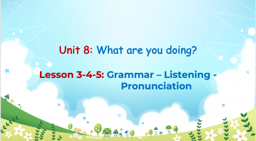 (درس - Super Goal 1 - unit 8 - Grammar, Listening,...