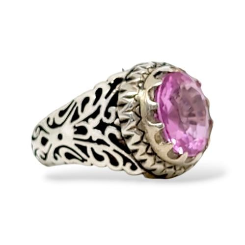 خاتم زفير وردي (Sapphire)