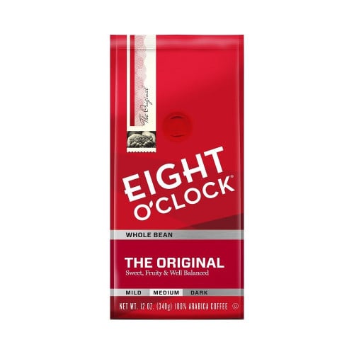 حبوب قهوة Eight O'Clock اورجنال حمصه متوسطه 340g