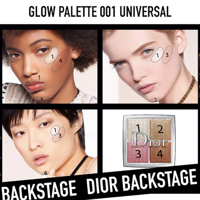 Dior backstage face glow palette