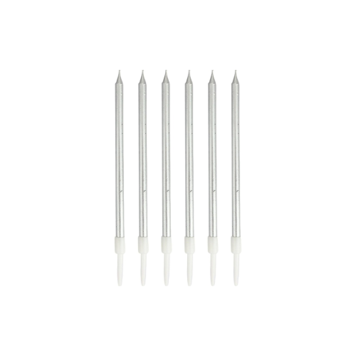 Silver candle 6 pieces