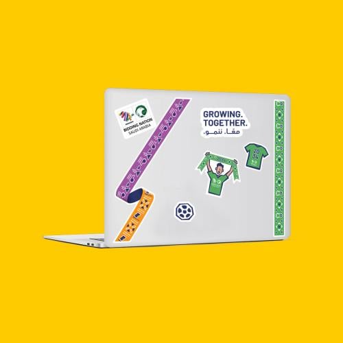 ستيكرات بهوية كأس العالم