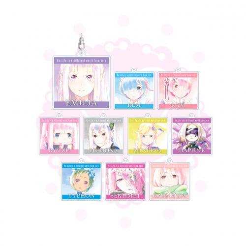 Re Zero Aqua Label Acrylic Keychain