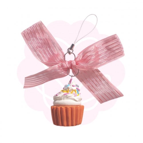 Hand Made Original Vanilla Cupcake Keychain