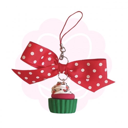 Hand Made Watermelon Cupcake Keychain