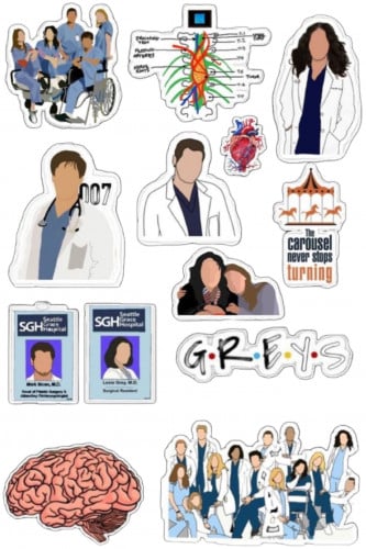 ملصقات لابتوب(Grey's Anatomy) -Stickers
