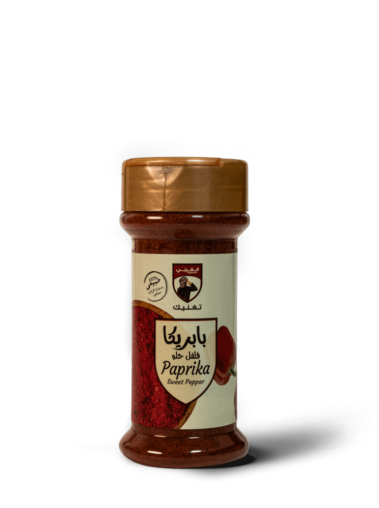 بهارات بابريكا 80 جرام  مسحوق فلفل أحمر بطعم معتدل