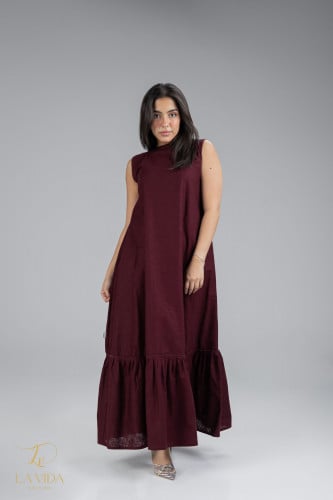 فستان عباية لنن 302
