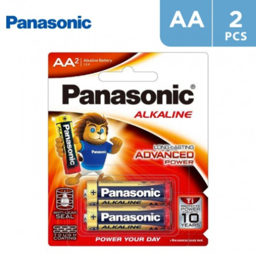 بطاريات باناسونيك Panasonic (ALKALINE) مقاس AA عبو...