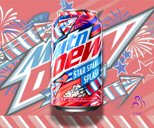 Dew Star Spangled Splash - ديو سبلاش النجوم بنكهة...