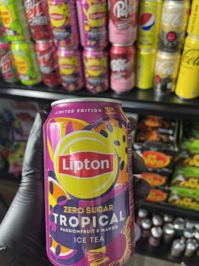 Lipton- شاي ليبتون مثلج بنكهة المانجو وباشن فروت -...