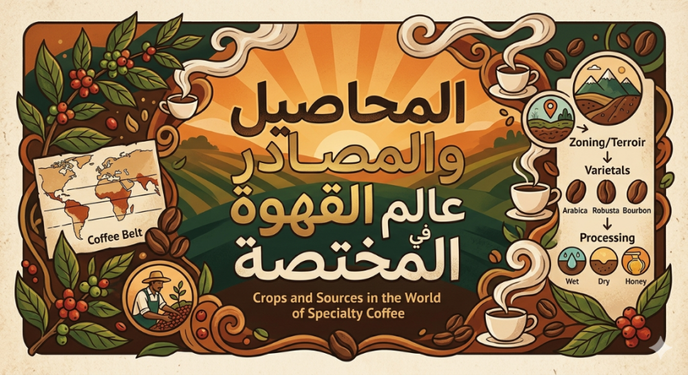 المحاصيل والمصادر في عالم القهوة المختصة