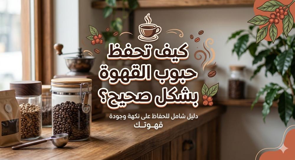 ☕ كيف تحفظ حبوب القهوة بشكل صحيح؟