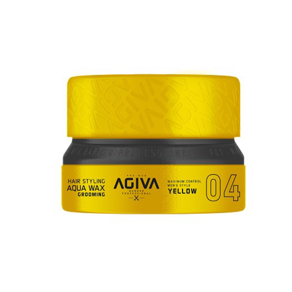 AGIVA HAIR STYLING AQUA WAX GROOMING 04 YELLOW 155ML - نافذة العناية  Care-Window