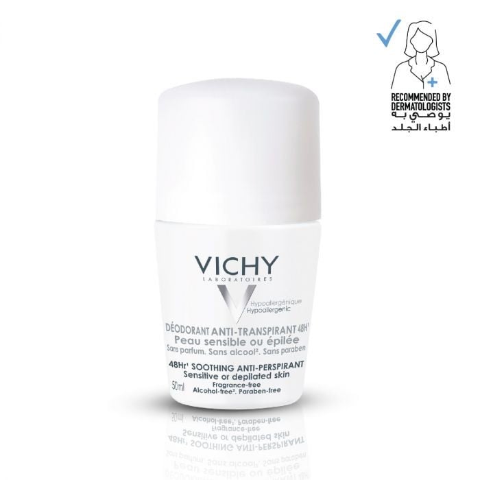Vichy Deodorant Roll On 48HRS Intensive White 50ml