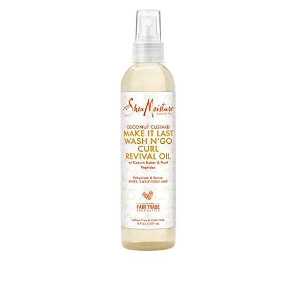 SHEA MOISTURE COCONUT CUSTARD MAKE IT LAST WASH AND GO MOISTURISING HAIR OIL SPRAY 237ML