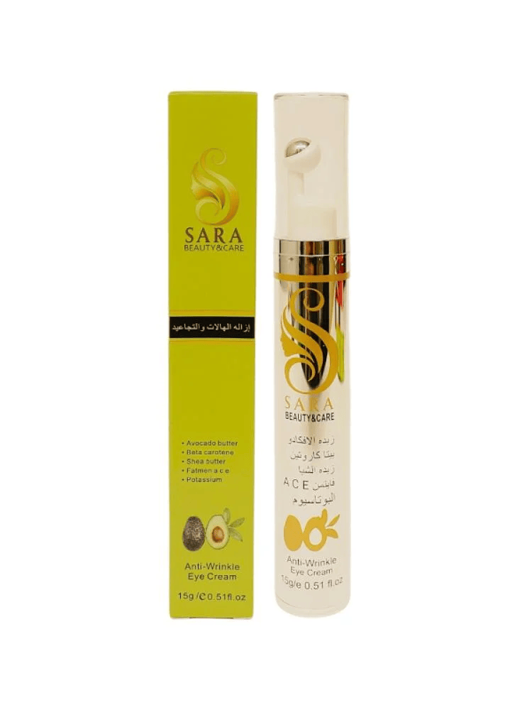 SARA BEAUTY AVOCADO BUTTER ANTI WRINKLE EYE CREAM 15GM