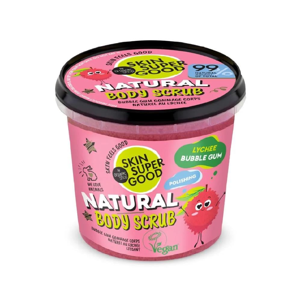 ORGANIC SHOP LYCHEE BUBBLE GUM NATURAL BODY SCRUB 360ML