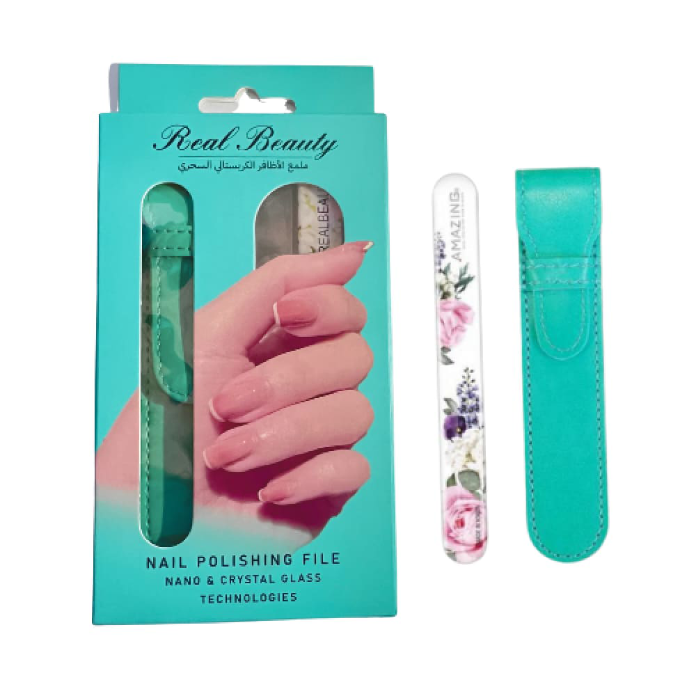 ريل بيوتي ملمع الاظافر الكريستالي مع حافظة