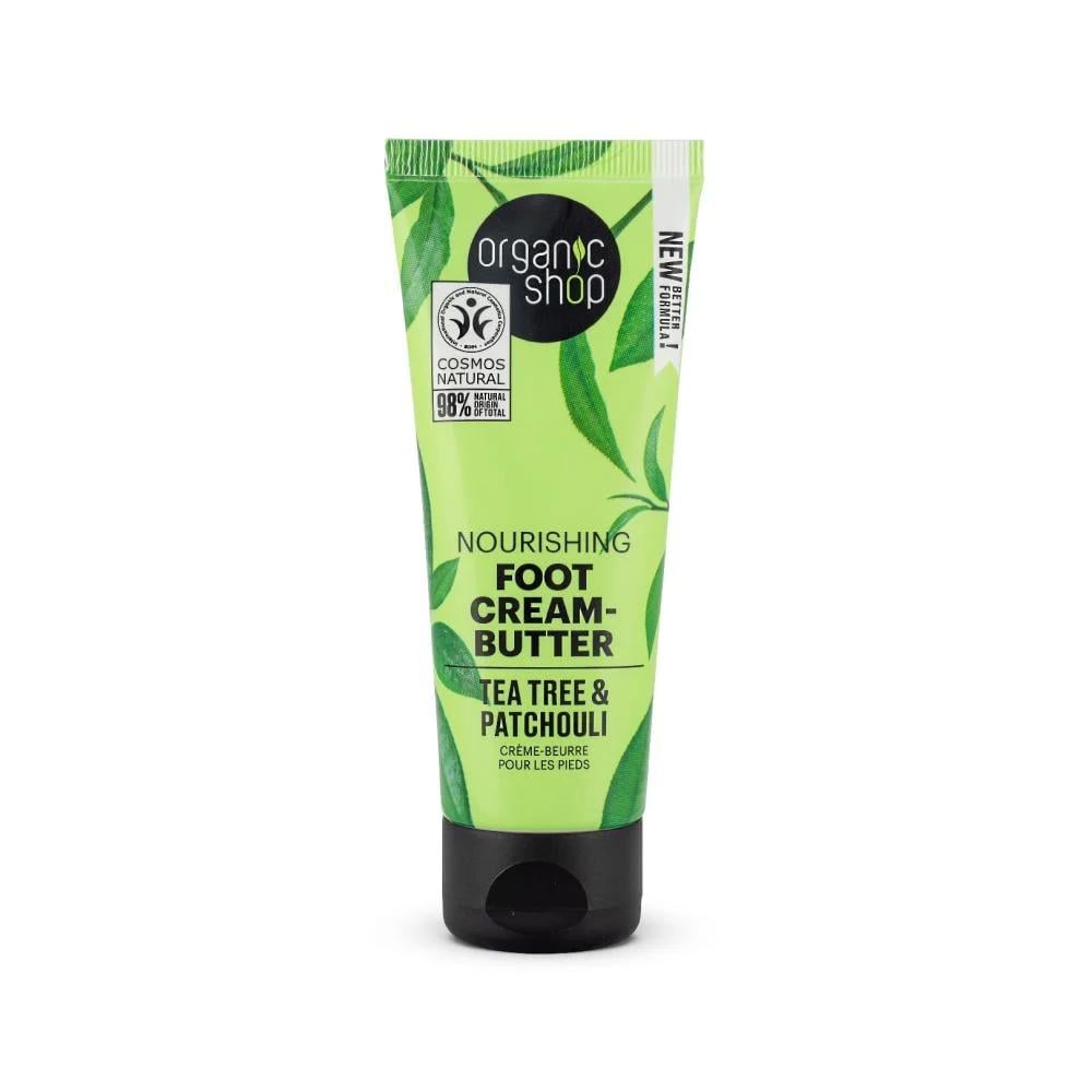 اورجانيك شوب كريم القدمين المغذي بخلاصة شجر الشاي و الباتشولي 75مل