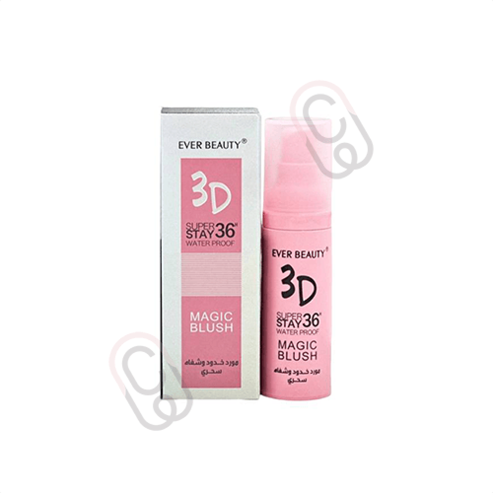 EVER BEAUTY 3D SUPER STAY WATERPROOF MAGIC BLUSH 40ML