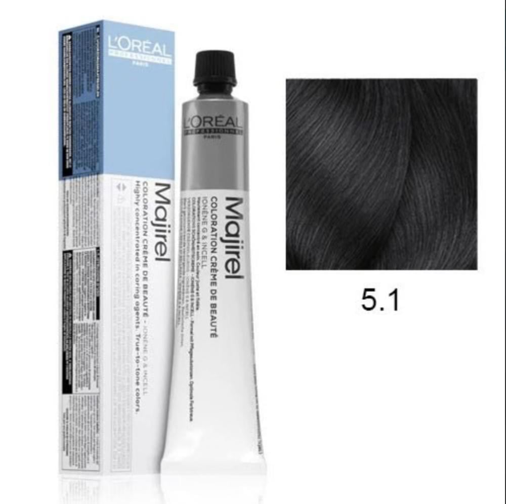 LOREAL PROFESSIONEL MAJIREL COLORATION CREAM LIGHT ASH BROWN 5.1