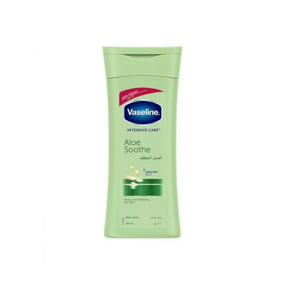 VASELINE INTENSIVE CARE NON GREASY BODY LOTION ALOE SOOTHE FOR DRY SKIN 48H MOISTURE 200ML