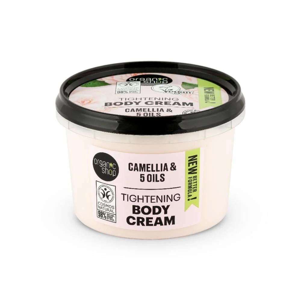 اورجانيك شوب كريم الجسم لشد البشرة بخلاصة زيت الكاميليا 250مل